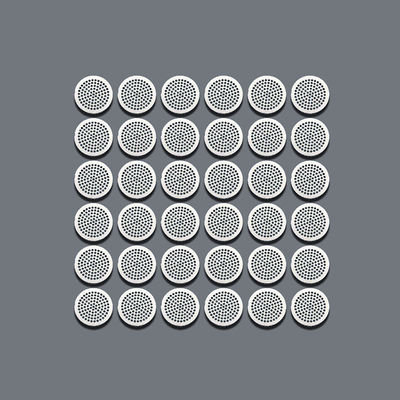 Grilles de haut-parleurs en acier inoxydable gravé en métal pour téléphones mobiles Épaisseur 0,1 mm