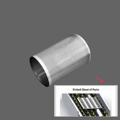 Un bon prix. Chimique Enroulement gravé en rouleau Filtre à treillis gravé en ligne