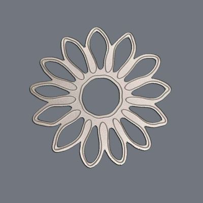 Ornements en acier inoxydable gravé à l'acide de précision 0,2 mm